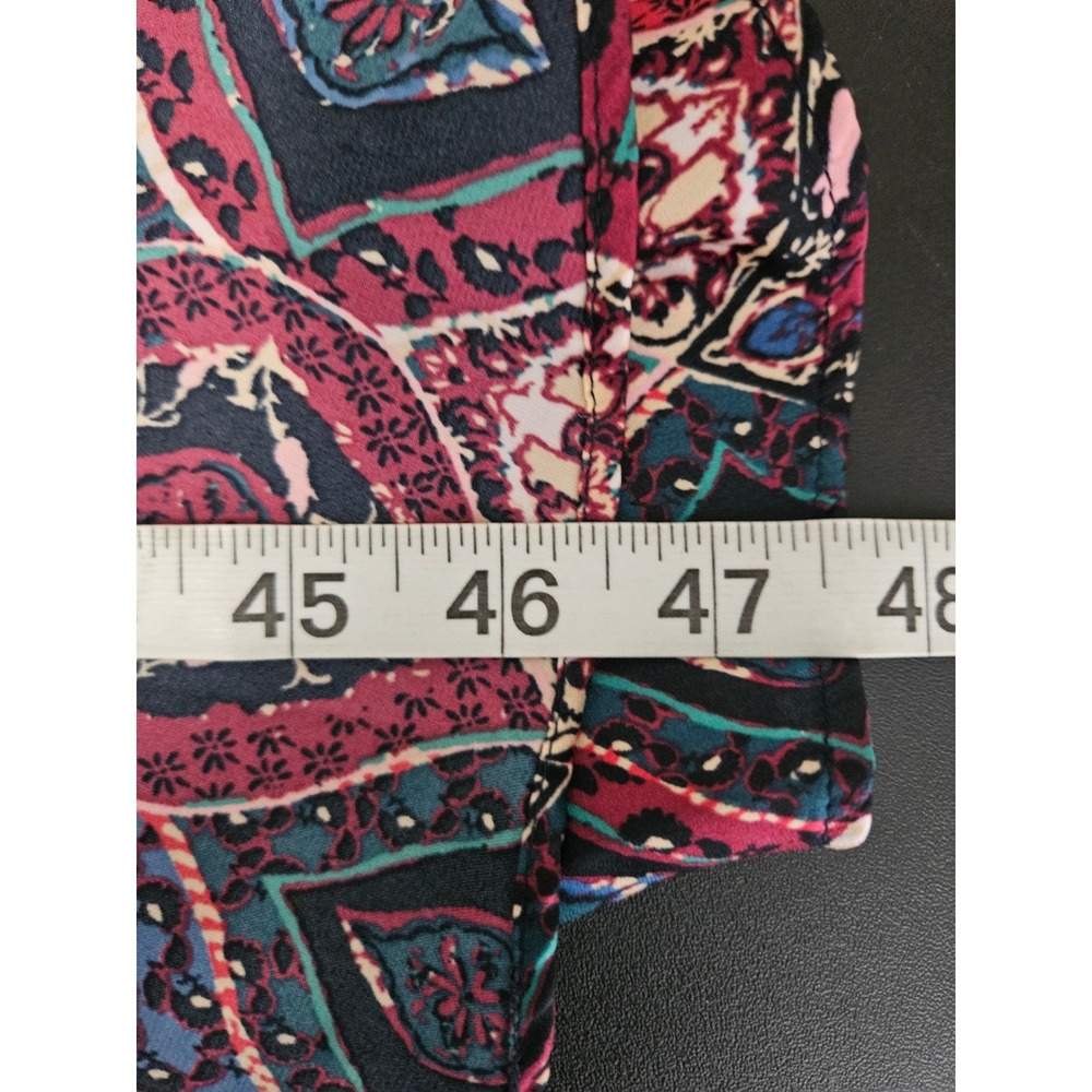NWT Anthropologie Miska‎ Midi Dress Medium Plum Prune Paisley Print Duster - Picture 6 of 7